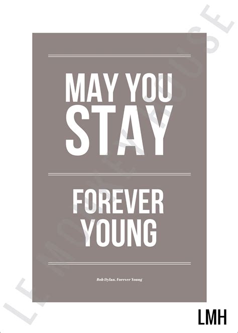 Forever Young Poster | Bob Dylan