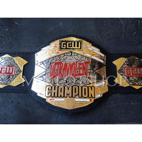 GCW Ultraviolent Championship Heavyweight Wrestling Belt Title Zinc - Etsy