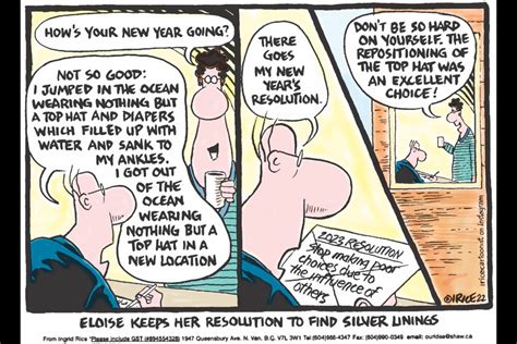 Here is Ingrid Rice's cartoon about New Year's resolutions.: Photo ...