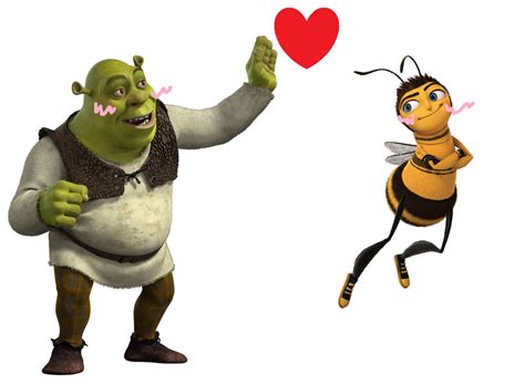 Shrek x Barry B. Benson #love #romance by MsPaintRandomness on DeviantArt