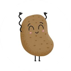 Dancing Potato Sticker