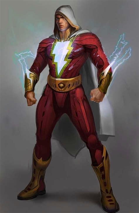 Love that they’re going for the classic Shazam look in the movie, but ...