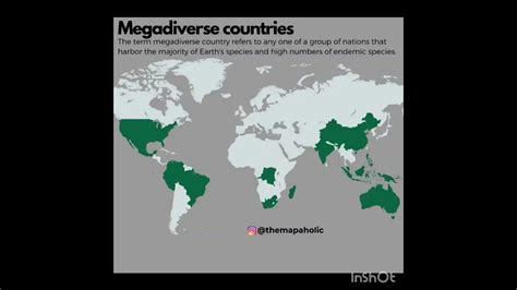 Megadiverse Countries! #geography #map #shorts - YouTube