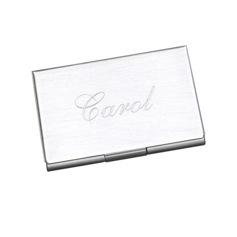 Personalized Business Card Holder | Engraved Metal