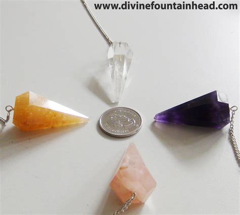 Crystal Pendulum (assorted) – Divine Fountainhead