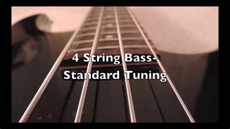 4 String Bass-Standard Tuning (HD) - YouTube