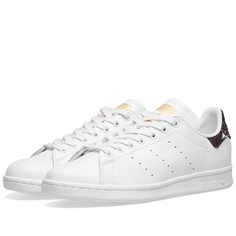 Adidas Stan Smith White, Core Black & Gold | END.