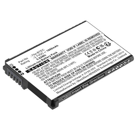 Batteries N Accessories BNA-WB-L18353 Barcode Scanner Battery - Li-ion, 3.7V, 1600mAh, Ultra ...