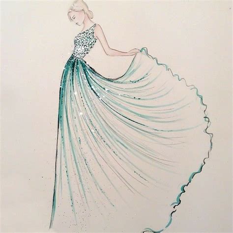 Pin by Nelly Abushaban on Dress sketches | Fashion design drawings ...