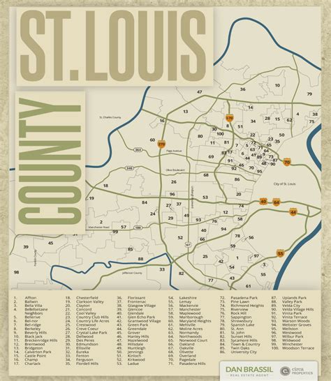 Saint Louis County Map