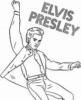 Elvis Presley Coloriage Celebrite Ausmalbilder Tegninger Supercoloring  sketch template