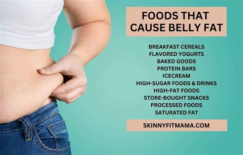 List Of Foods That Cause Belly Fat - Skinny Fit Mama