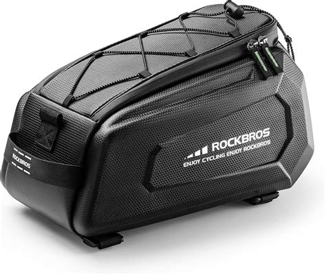 ROCKBROS Bike Rack Bags Hard Shell Bicycle Rear Rack Bag Large Pannier ...