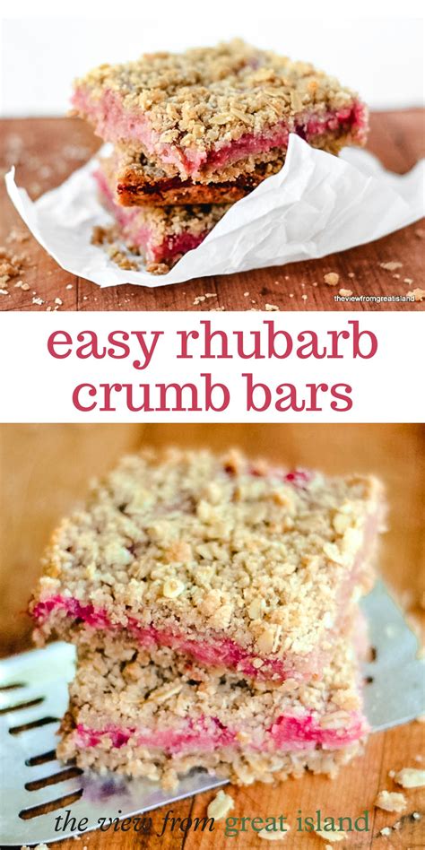 Rhubarb Crumb Bars • The View from Great Island