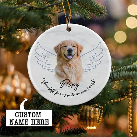 Personalized Pet Memorial Ornament Photo Ornament Pet Loss - Etsy