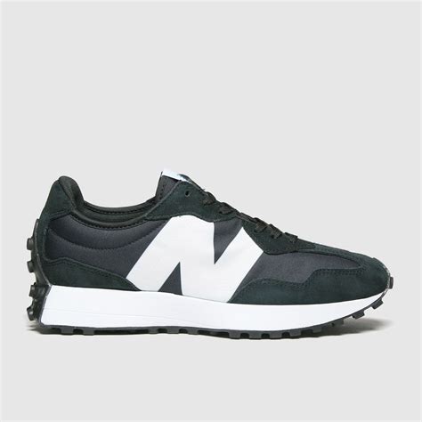 New Balance Black & White 327 Trainers - Trainerspotter