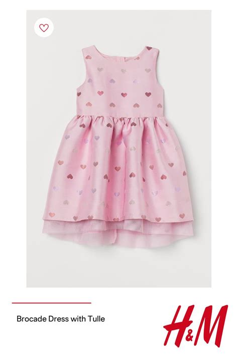 Brocade Dress with Tulle - Pink/hearts - Kids | H&M US | Baby girl dresses, Little girl outfits ...