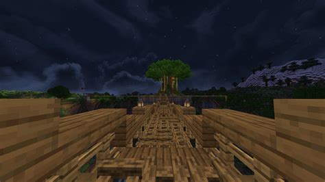 Check out this rope bridge I made for my survival world! I plan to make ...