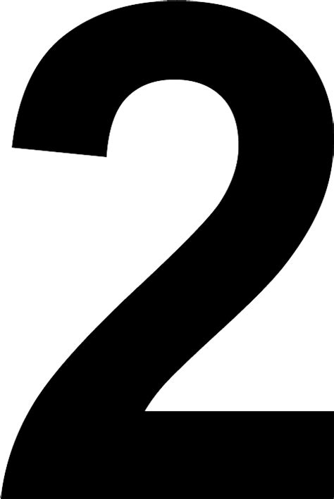 Number 2 black and white PNG Image - PurePNG | Free transparent CC0 PNG ...