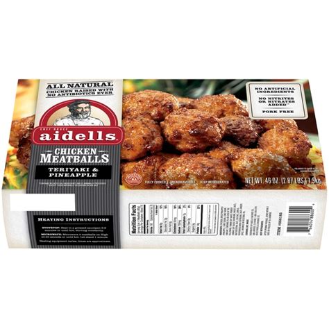 Aidells Chicken Meatballs Nutrition Facts – Runners High Nutrition