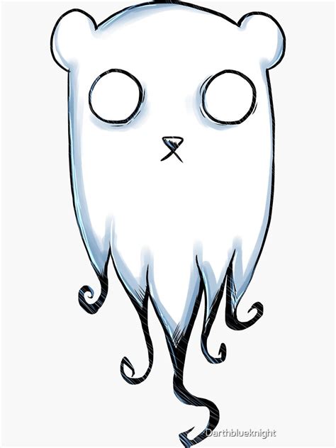 "Ghostbear" Sticker by Darthblueknight | Redbubble