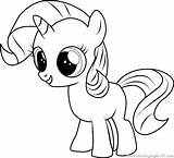 My Little Pony Coloring Page Rarity sketch template
