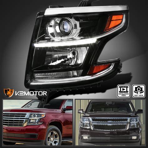 Driver Side For 2015-2020 Chevy Tahoe Suburban Projector Headlight ...