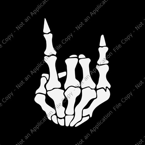 Skeleton Rock Hand Pocket Lazy Halloween Svg, Skeleton Rock Hand Svg, Skeleton Halloween Svg ...