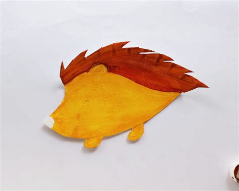 Paper Plate Hedgehog Craft for Kids