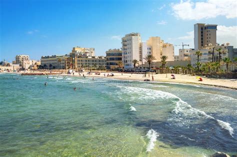 Beach in sousse editorial image. Image of muslim, relaxation - 58917520