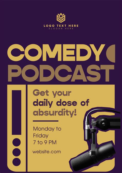 Daily Comedy Podcast Letterhead | BrandCrowd Letterhead Maker