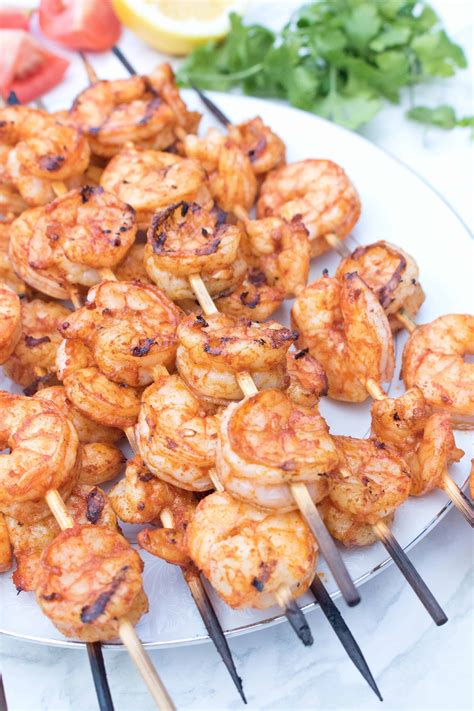 10 Minute Spicy Grilled Shrimp Skewers - Served From Scratch