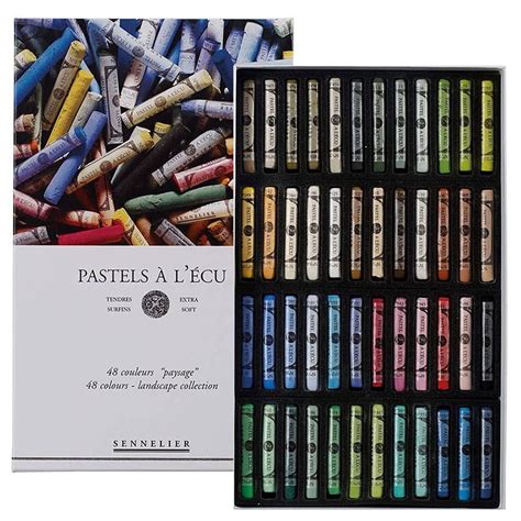 Sennelier Soft Pastels Landscape Colors Box Set of 48 | Jerry's Artarama