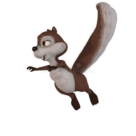 Squirrel jumping stock illustration. Illustration of white - 3508080