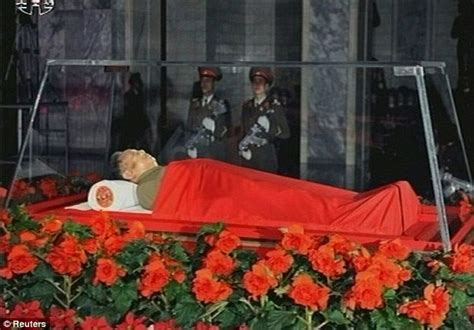 North Korea: First images of Kim Jong-Il body in a glass coffin