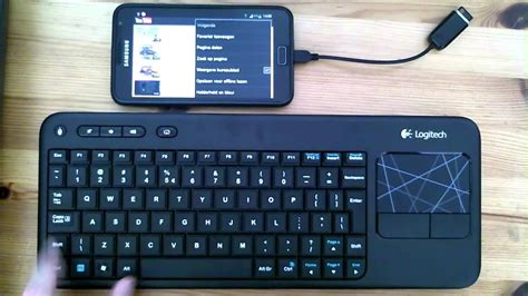 How to connect logitech wireless keyboard to android tablet - vastspy