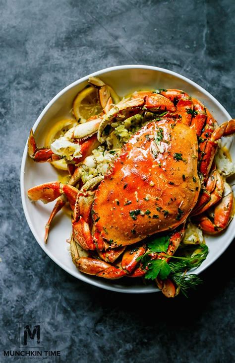 The Best Oven-Roasted Dungeness Crab Recipe - #Dungenesscrab is sweet, tender & super quick to ...