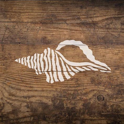 Sea Shell Stencil for Nautical Decor | Reusable Beach Decor Stencil Designs