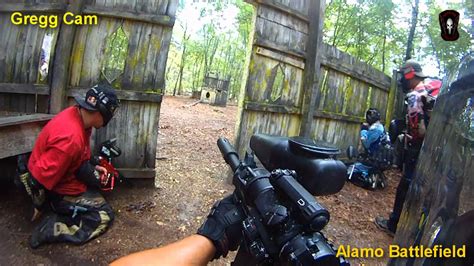 Battle at Alamo Scenario game at Top Gun Paintball part 2 - YouTube