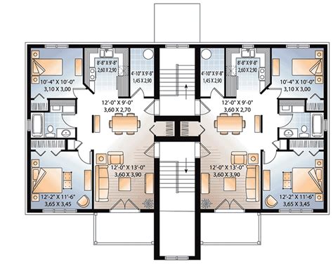 Plan 21603DR: 6-Unit Modern Multi-Family Home Plan | Family house plans, Small apartment ...