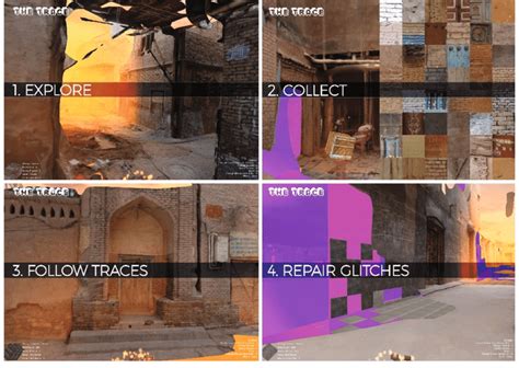 The gameplay and collecting of 'objects' in 'The Trace' game ...