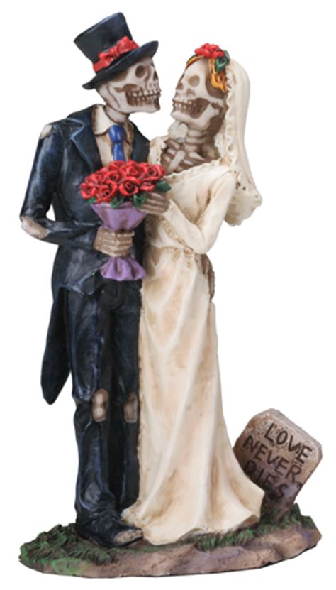 Love Never Dies Wedding Skeletons Wedding Cake Topper [7948S] - $21.99 ...