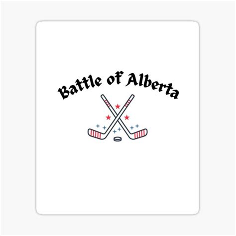 "Battle of Alberta funny art " Sticker for Sale by Hafsa-creations ...