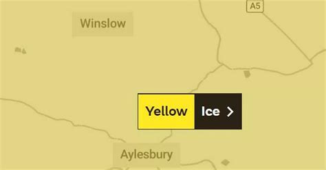 New Met Office weather warning for ice across Buckinghamshire after ...