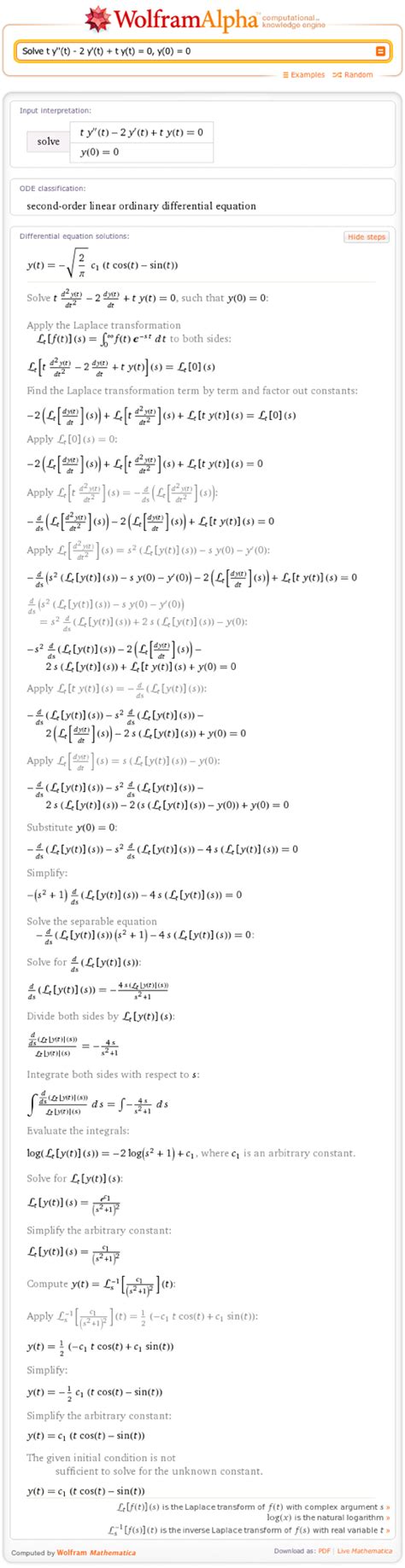 Step-by-Step Differential Equation Solutions in Wolfram|Alpha—Wolfram|Alpha Blog