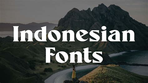 font indonesia | HipFonts