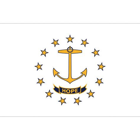 Flag of Rhode Island | Rhode Island State Flag | Colonial Flag