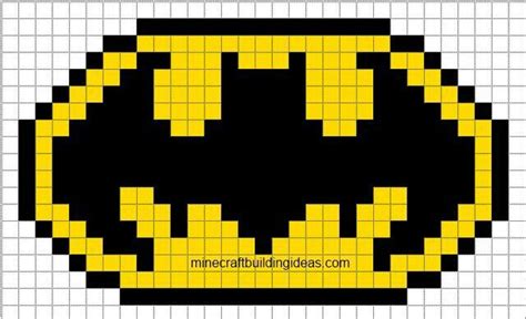 Batman | Pixel art templates, Minecraft pixel art, Pixel art