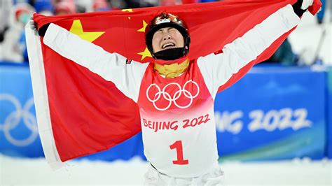 Winter Olympics 2022 - Xu Mengtao takes gold in the women’s freestyle ...