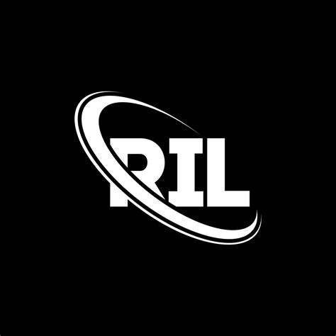 logotipo de ril. carta de ril. diseño del logotipo de la letra ril. logotipo de ril de iniciales ...